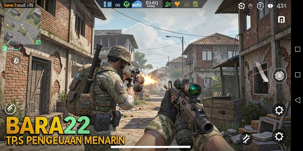 Gameplay intens dengan grafis menakjubkan di BARA22.