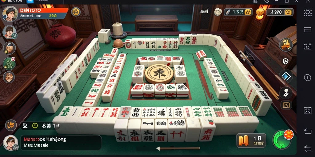 Screenshot DENTOTO menampilkan gameplay menarik Mahjong yang penuh tantangan.