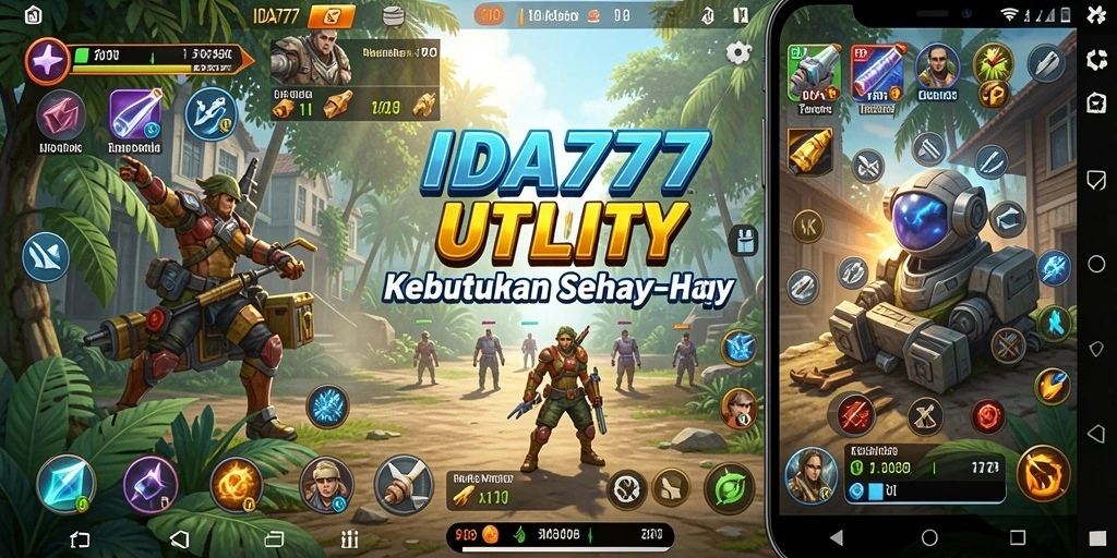 Tampilan utama aplikasi IDA777 yang memudahkan pengguna.